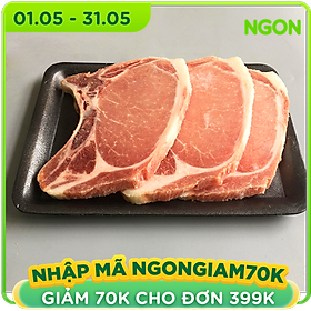 Chỉ bán HCM - Cốt lết Heo - Canada - 500gram