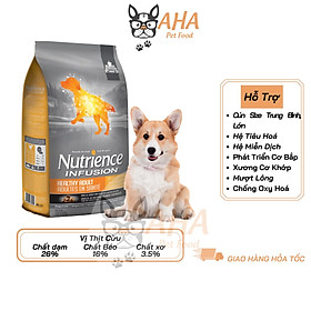 Thức Ăn Cho Chó Con Nutrience Original Bao 500g Phát Triển Trí Não, Dầu Cá Hồi Giúp Da Lông Bóng Mượt - Thịt Gà Trái Cây