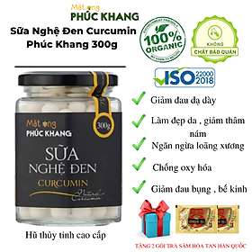 Sữa nghệ đen Curcumin Phúc Khang 300g - 100% Tự Nhiên - Làm Đẹp da