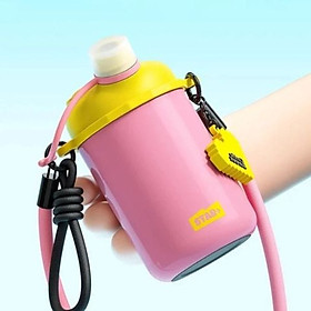 MD Star Bình Nước Inox 480ml - Hồng - Hàng chính hãng