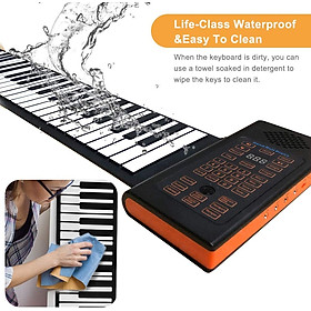 Đàn Piano Phím Cuộn 88 Keys Roll up Piano W Pedal Numeric Portable Keyboard
