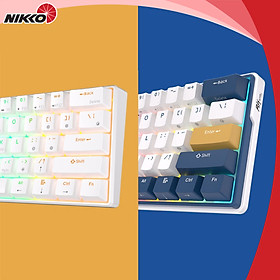 Mua  Hàng Chính Hãng NIKKO  Bàn Phím Cơ gaming Không Dây 3 Chế Độ RK61 plus NIKKO TECH
