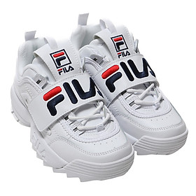 Giày Cá Mập Nữ Fila Disruptor Ii Applique Wht/Fnvy/Fred 290519