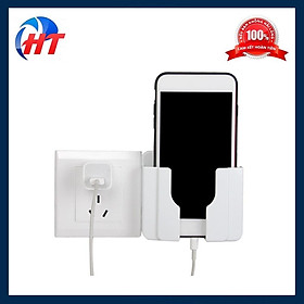 Mua Kệ Dán Tường Để Remote - Giá Đỡ Sạc Điện Thoại Có Móc Treo Giữ Dây Điện