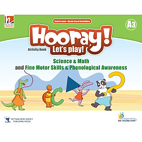 Hooray Let's Play A3 Science & Math  and Fine Motor Skills-Phonological Awareness Activity Book