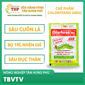 Chế phẩm CHLORFERAN 240SC | Chuyên diệt Sâu Cuốn Lá, Sâu Ăn Lá | Gói 25ml