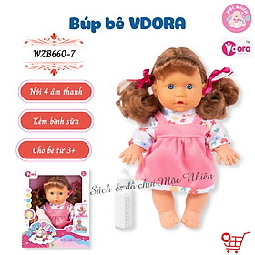 Đồ Chơi Búp Bê VDORA Có Âm Thanh Cho Bé Gái từ 3 Tuổi