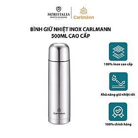 Bình giữ nhiệt inox Carlmann 500ml cao cấp BES523