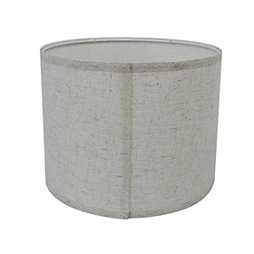 Drum Lamp Shade, Cloth Natural Linen ,Classic  Durable Hand Craft Cylinder ,Modern Barrel Lampshade for Table Lamp Floor Light