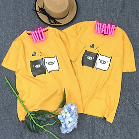 Áo thun đôi cao cấp chất liệu cotton 100% dành cho cặp đôi, thích hợp đi chơi, hẹn hò, chụp hình cưới C2.40
