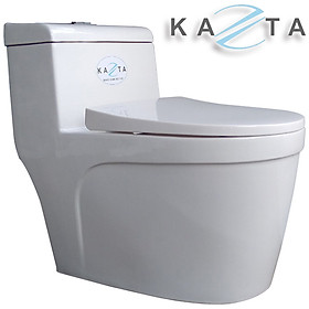 Mua Bồn Cầu 1 Khối KAZTA KZ-BC03 Hai Nút Nhấn Xả Xoáy Nắp Rơi Êm