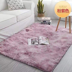 Thảm Lông Loang Trải Sàn Lông Dầy Hàng Đẹp 2020 ( Kích Thước 1m6 x 2m3 - Mặt Sau Chồng trơn trượt)