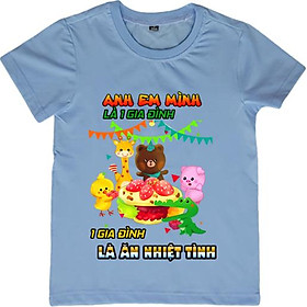 Áo Thun Nam Họa Tiết 1 Gia Đình Là Ăn Nhiệt Tình