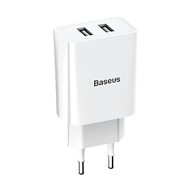 Mua Bộ sạc 2 cổng USB Baseus Speed mini Dual U Travel Charger 10.5W (2 cổng USB  10.5W  2.1A Max) - Hàng chính hãng