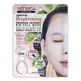 Mặt nạ sinh học coconut bio-cell sense plus dưỡng trắng da mặt 23g/ miếng