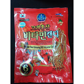 Kẹo Hồng sâm Vitamin Hàn Quốc Korea Red Gingsen Gói 200g