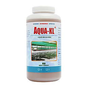 AQUA-KL - Vi sinh HẠ PHÈN, KHỬ KIM LOẠI NẶNG trong ao nuôi thủy sản - Chai 1 quarter (≈ 1 lít)