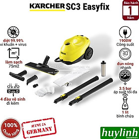 Máy vệ sinh làm sạch bằng hơi nước Karcher SC3 EasyFix - Sản xuất tại Đức - Hàng chính hãng