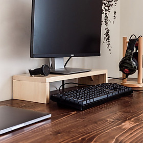 Mua Kệ Gỗ Kê Màn Máy Tính Bàn Và Lót Kê Bàn Phím  Phụ Kiện Kê Máy Tính/Laptop Ván Dày
