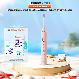 Bàn Chải Điện Halio Sonic SmartClean Electric Toothbrush Công Nghệ Sóng Âm Sạch Sâu - Hồng (Coral) - 1 Bàn Chải