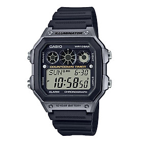 Đồng Hồ Nam Dây Nhựa Casio Standard AE-1300WH-8A Chính Hãng - AE-1300WH-8AVDF Pin 10 Năm