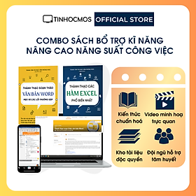 Hình ảnh sách Combo Sách Thành thạo Tin học văn phòng: Thành thạo Hàm Excel phổ biến nhất + Thành thạo Soạn thảo văn bản Word - tinhocmos