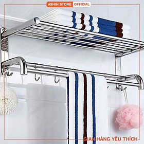 Giá Treo Khăn Dụng Cụ Nhà Tắm 2 Tầng Tiện Dụng
