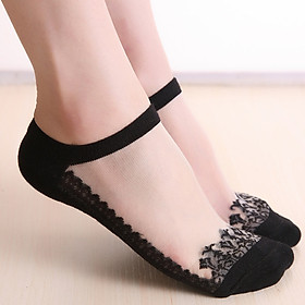 Giảm giá tối thiểu 3 cặp Vớ vô hình ren QYPF036