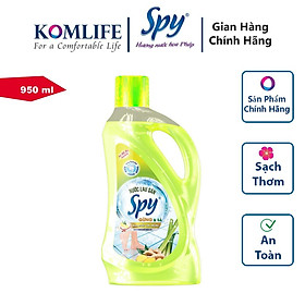 Nước lau sàn hương SPY 950ml ít bọt, an toàn, thanh mát