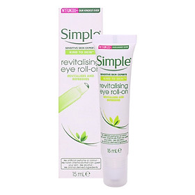 Lăn Dưỡng Mắt Simple Kind To Skin Revitalising Eye Roll On 15ml