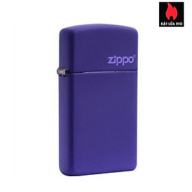 Bật Lửa Zippo 1637ZL – Zippo Slim Purple Matte with Zippo Logo
