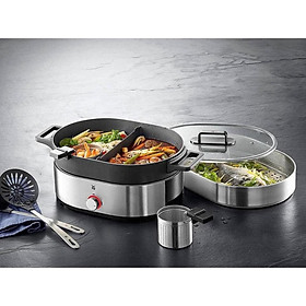 Mua Nồi Lẩu Hấp WMF Hot Pot Lono  Nồi Lẩu Điện 2 Ngăn  Mỗi Ngăn Chống Dính 1.8L  Chất Liệu Thép Không Gỉ  1700W  Nhập Đức