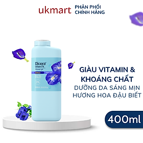 Sữa Tắm Detox Dicora Urban Fit Pure Care Green Tea Trà Xanh Dưỡng Ẩm Da Chiết Xuất Cỏ Vetiver & Nhân Sâm Làm Sạch Sâu, Sảng Khoái 400~750ml
