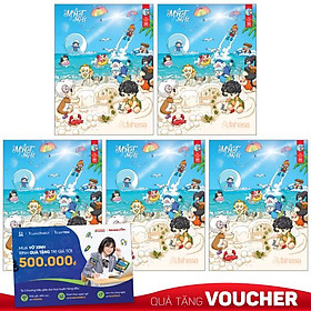 Combo 5 Tập Học Sinh 4 Ô Ly 100 Trang ĐL 100g/m2 - FAHASA - Lớp Học Mật Ngữ (Mẫu Màu Giao Ngẫu Nhiên)