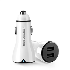Mua Sạc usb trên Xe Hơi Ô Tô 4.8A 2.4A X2 cổng UGREEN 40725-Cd163 Hàng chính hãng