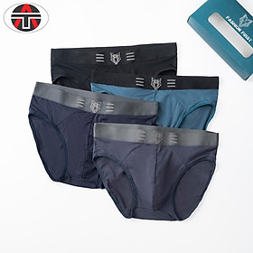 Quần Sịp Nam Hàng Cao Cấp.Combo Hộp 4 Quần lót Nam Mềm Mát