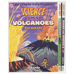 [Download Sách] Science Comics Boxed Set: Volcanoes, Dinosaurs, And Rocks And Minerals