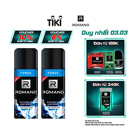 Combo 2 Xịt khử mùi Romano URBANE SPIRIT 150ML