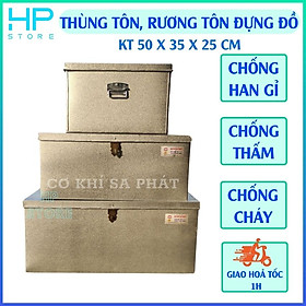 Mua Rương tôn  thùng tôn đựng quần áo (kích thước 50 x 35 x 25cm)
