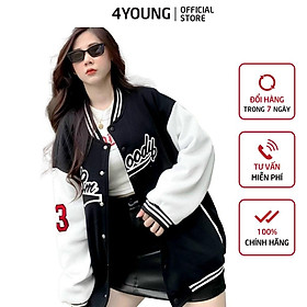 Áo khoác bomber nữ form rộng
