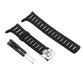 2x Men Silicone Watch Band Sport Diver Rubber Strap Replacement for SUUNTO