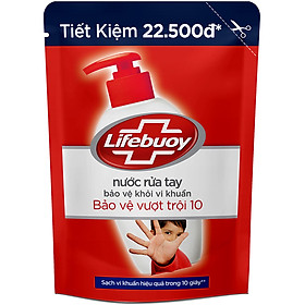 Nước Rửa Tay Diệt Khuẩn Lifebuoy Bảo Vệ Vượt Trội Túi 21126130 (450g)