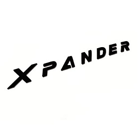 Logo Chữ nổi XPANDER tem dán nắp Capo ô tô Mitsubishi Xpander