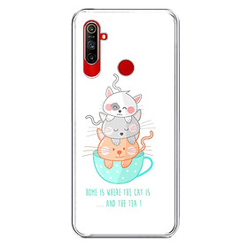 Ốp Lưng Điện Thoại Realme C3 - Silicone Dẻo - 01286 0019 CAT&TEA - Hàng Chính Hãng