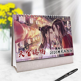 Lịch anime 2020 Thiên quán tứ phúc để bàn tiện lợi tặng ảnh Vcone