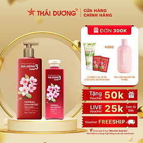 Dầu gội dược liệu Thái Dương 3 dung tích 200ml/480ml