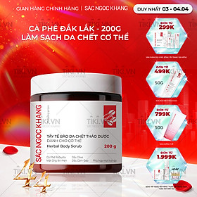 Tẩy tế bào da chết thảo dược dành cho cơ thể Sắc Ngọc Khang hũ 200g