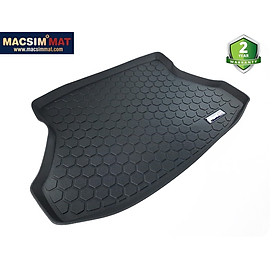 Thảm lót cốp xe ô tô Honda Civic 2012-2016 nhãn hiệu Macsim chất liệu TPV màu đen hàng loại 2