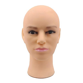 Male Bald Mannequin Head Professional Cosmetology for Wig Making and Display Hat Helmet Glasses Masks Display Head Model