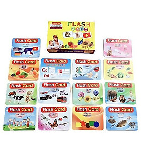 Thẻ học Flash card thông minh loại to  15 chủ đề quà tặng cho bé trẻ em